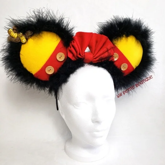 "Pooh" Handmade Ears/Headband